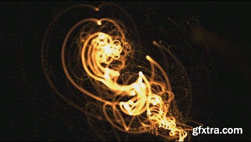 Fire spiral in motion