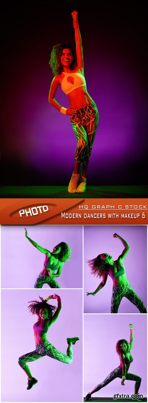 Stock Photo - Modern dancers with makeup 6