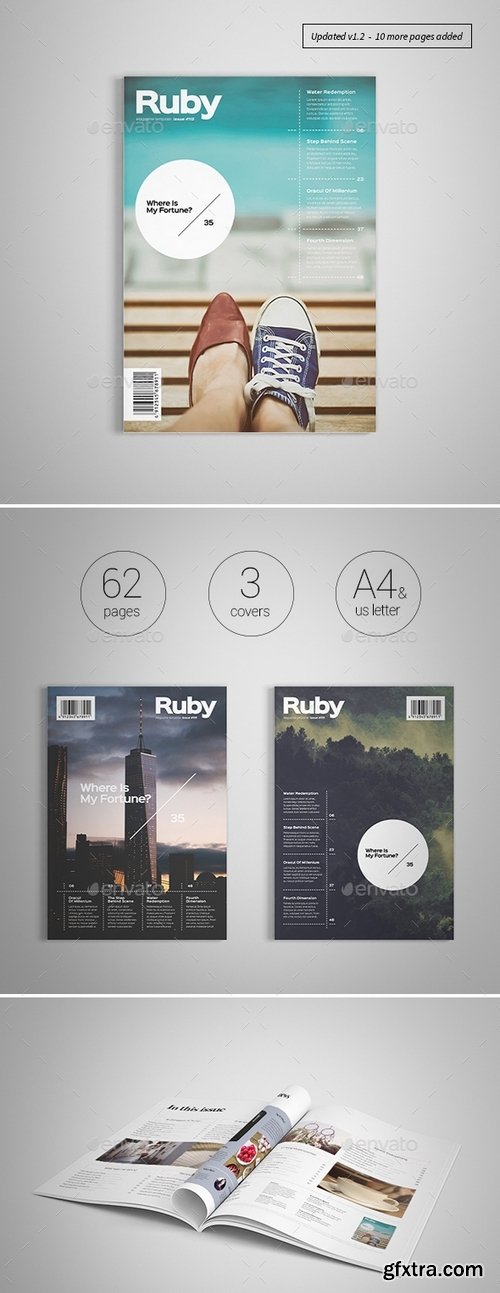 GraphicRiver - 62 Pages Minimal Magazine 14184161