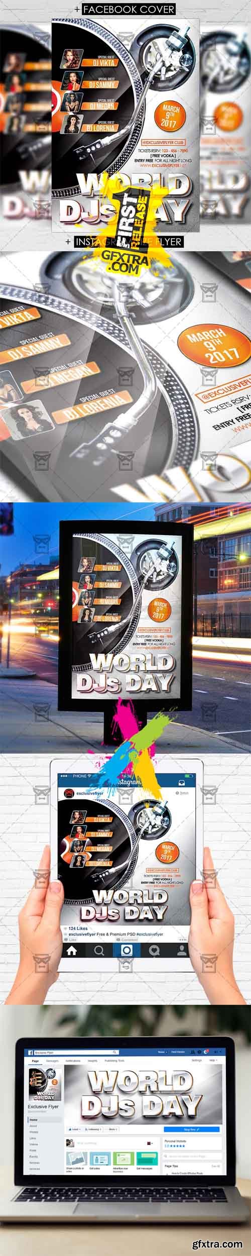 World DJS Day Vol 2 - Premium Flyer Template