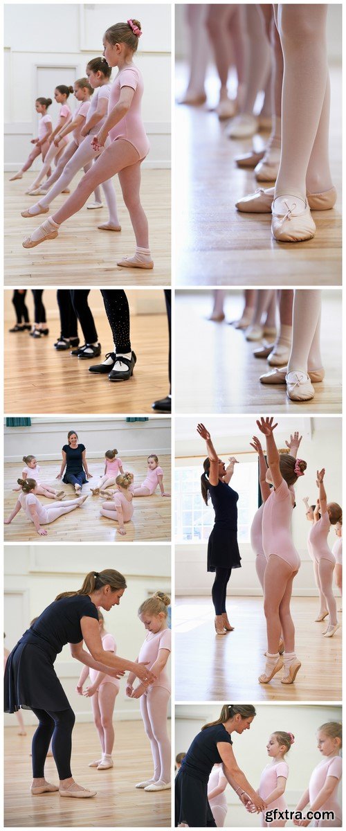 Group class in ballet dancing 8X JPEG