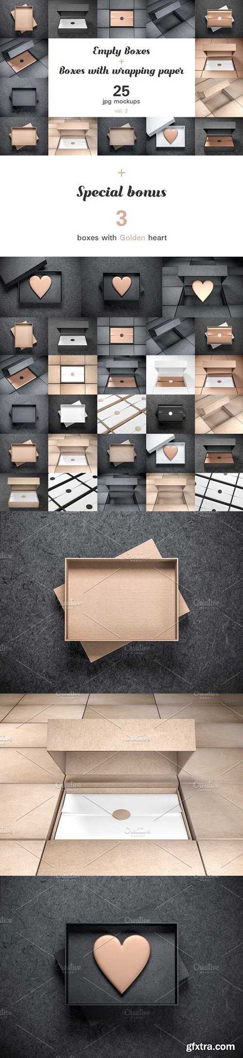 CM - 25 Boxes Mockups with wrapping paper 1227230