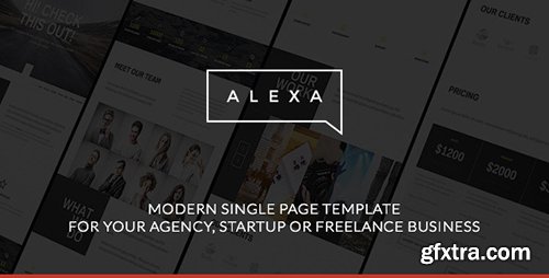 ThemeForest Alexa - Creative Single Page Template 9252503