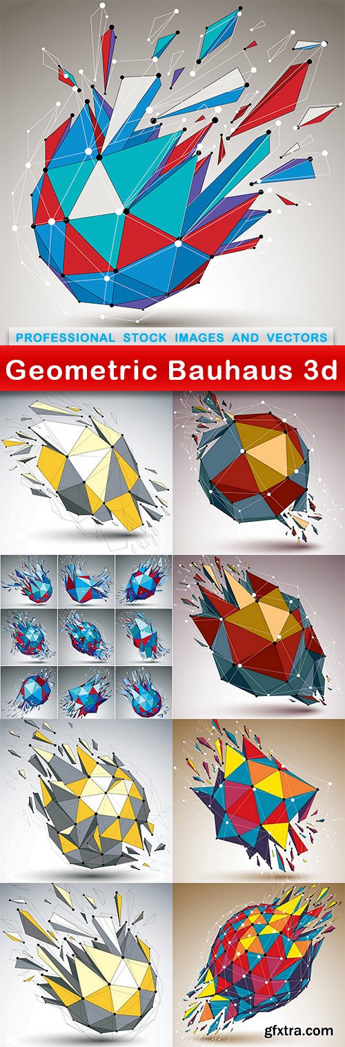 Geometric Bauhaus 3d - 9 EPS