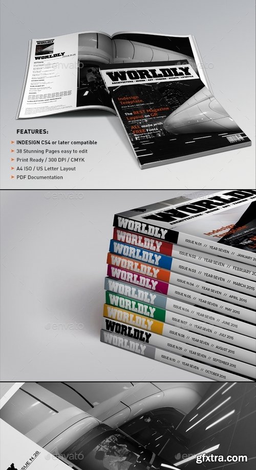 GraphicRiver - Wordly Magazine Indesign Template 696495