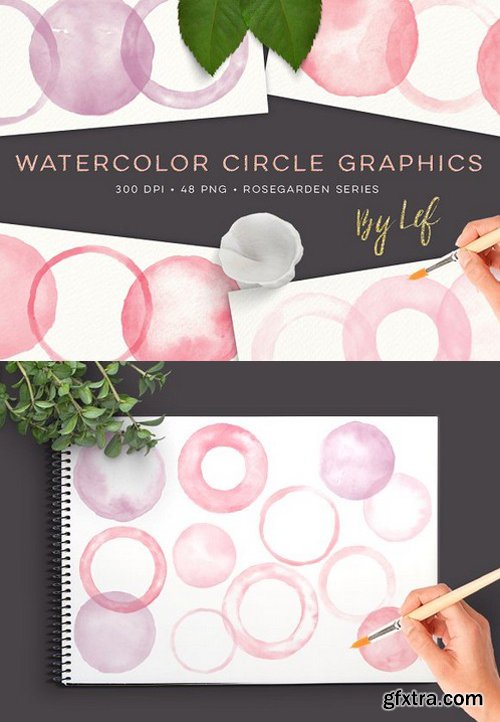 CM - Painted Circles Graphics Watercolor 666507