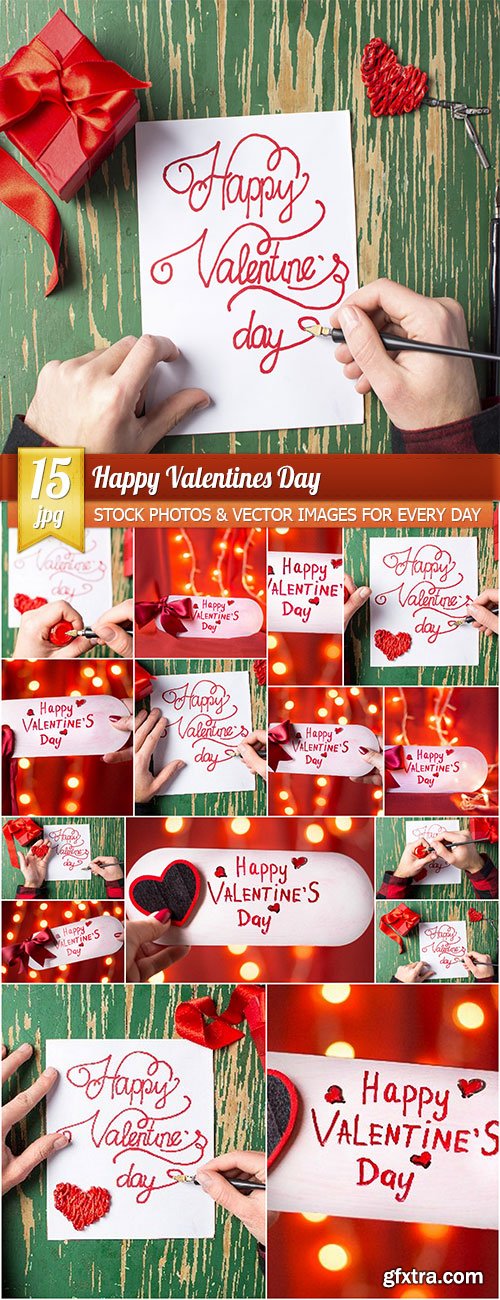 Happy Valentines Day, 15 x UHQ JPEG