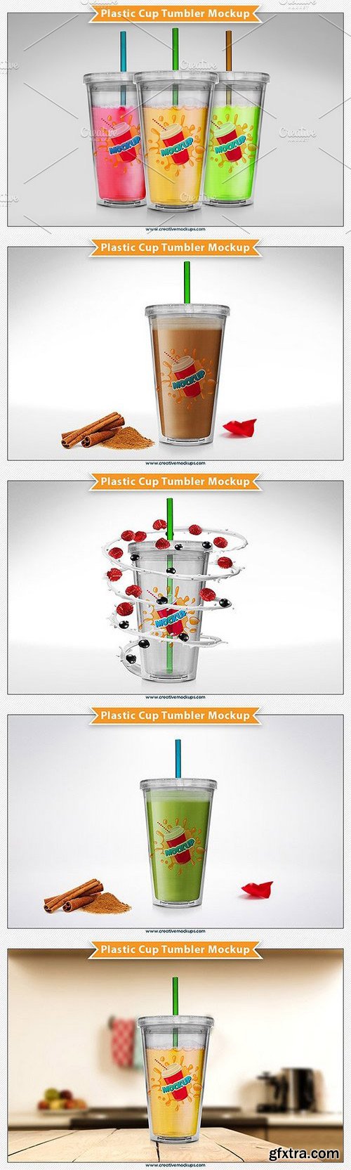 CM - Plastic Cup Tumbler Mockup 718901