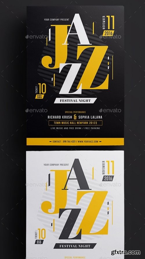 GraphicRiver - Jazz Night Fest Flyer 17374906