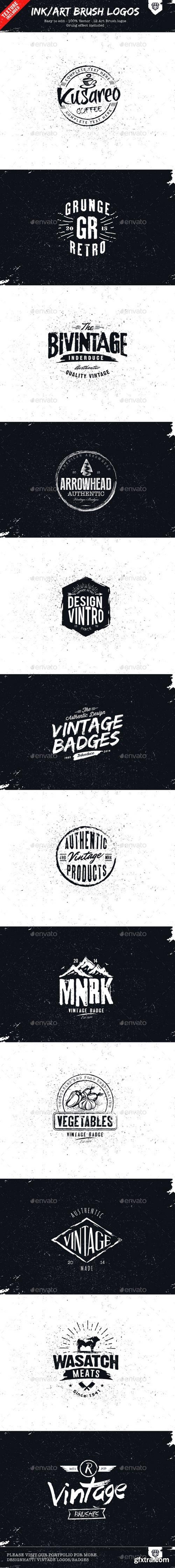 Graphicriver - Inkart Brush Logos 19136031