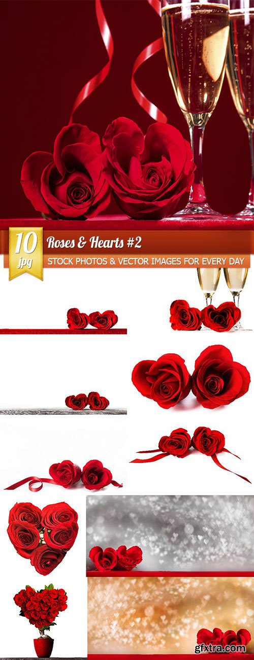 Roses & Hearts 2, 11 x UHQ JPEG
