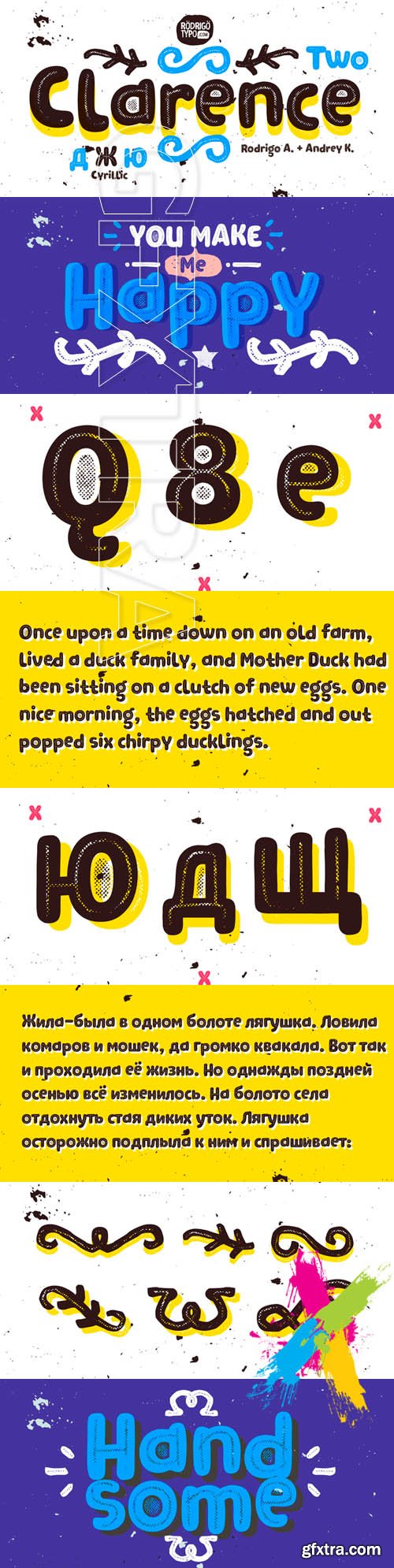 Clarence Two font family