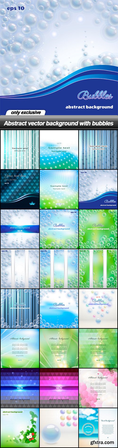 Abstract vector background with bubbles - 24 EPS