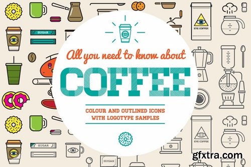 GraphicRiver - Great 32+32 Vector Coffee Icons Set 10498144