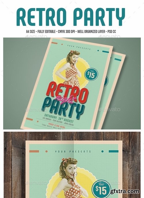 GraphicRiver - Retro Party Flyer 17497300