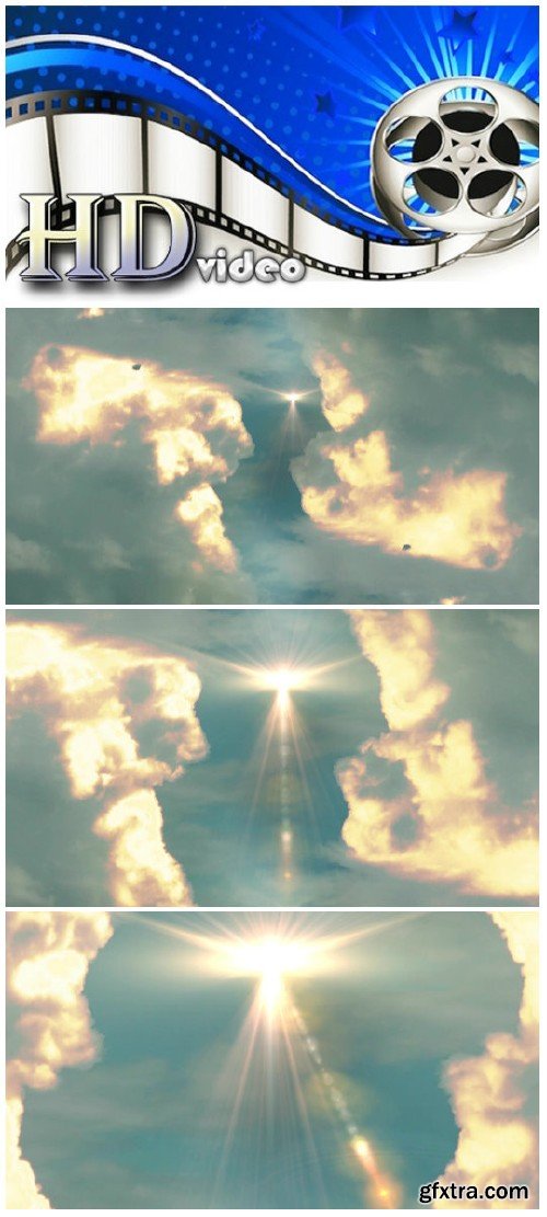 Video footage Heavenly clouds transition background