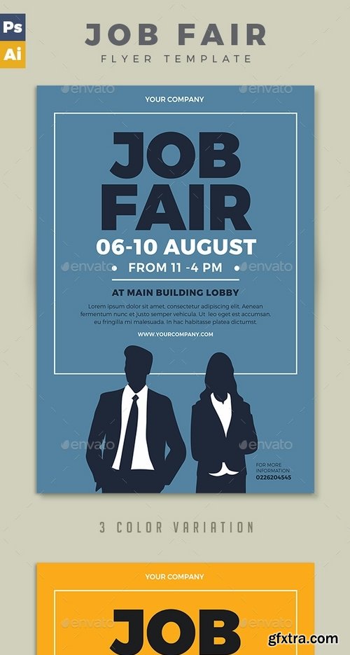 GraphicRiver - Job Fair Flyer 17125885