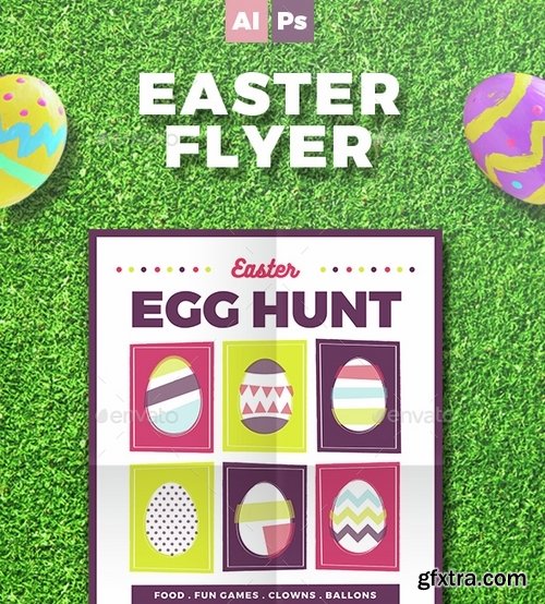 GraphicRiver - Easter Egg Hunt Flyer 15052738