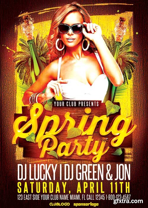 Spring Party V17 Flyer Template