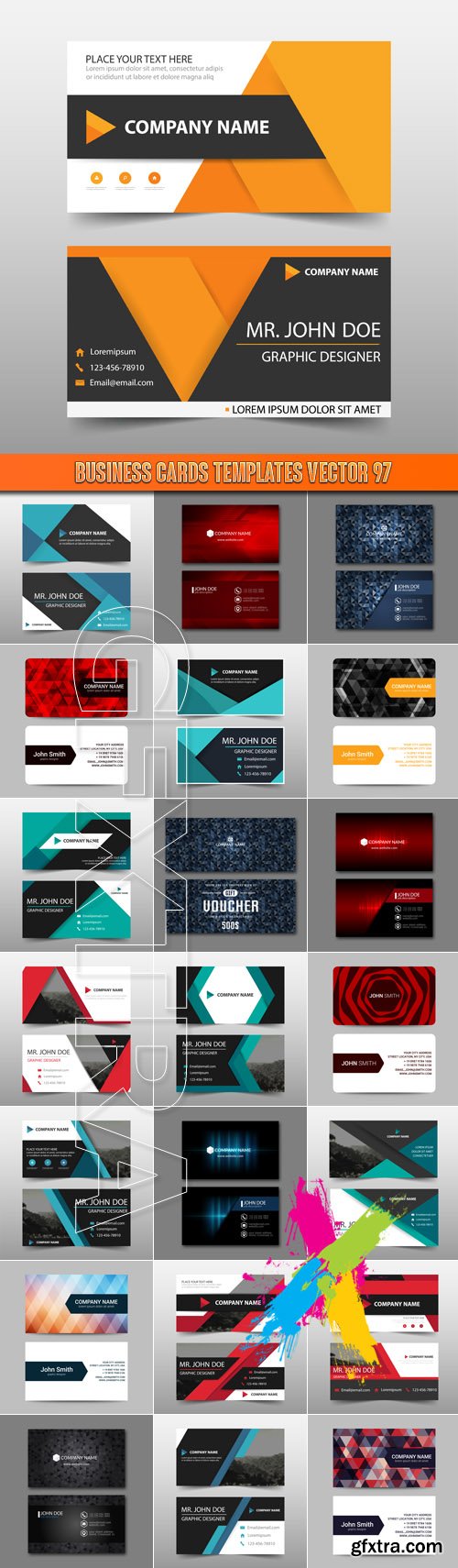 Business Cards Templates vector 97