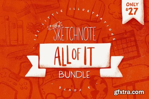 CreativeMarket All of It: Sketchnote Bundle 1185030