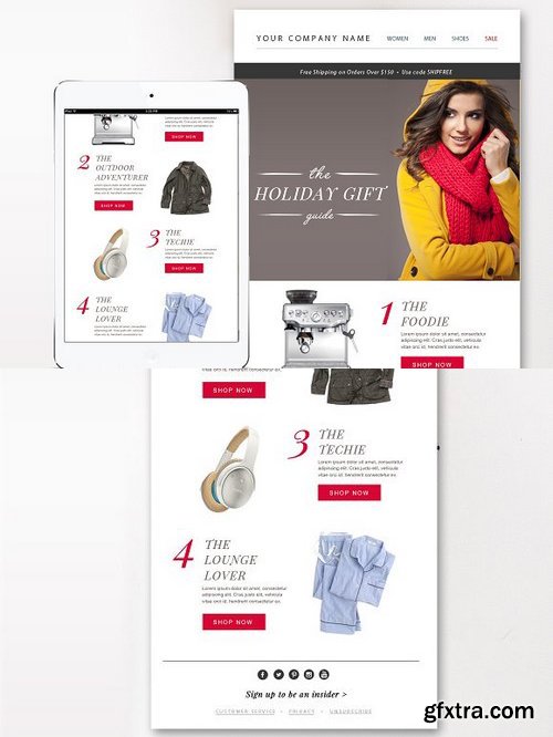 CM - eCommerce Email Template PSD 1115629