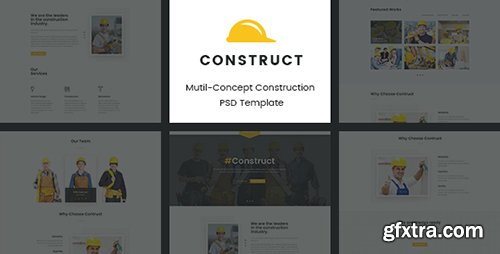 ThemeForest - Construct v1.0 - Mutil-Concept Construction PSD Template - 16913460