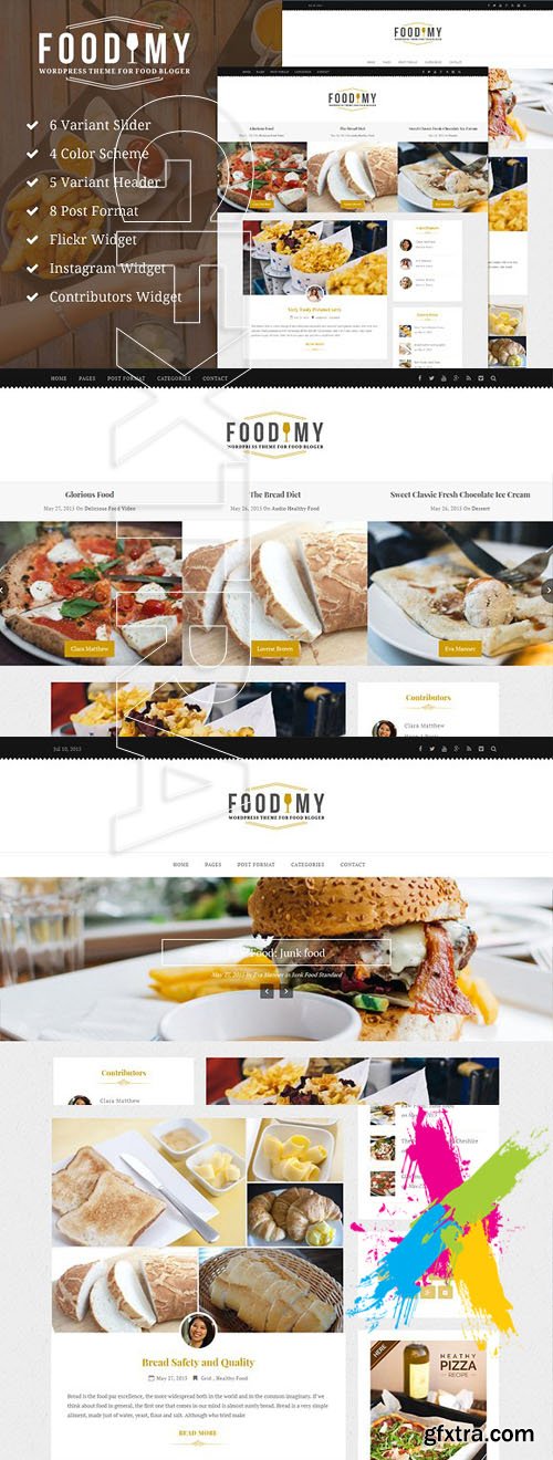 Creativemarket - Foodimy - Food Blogger WP Theme 1193478