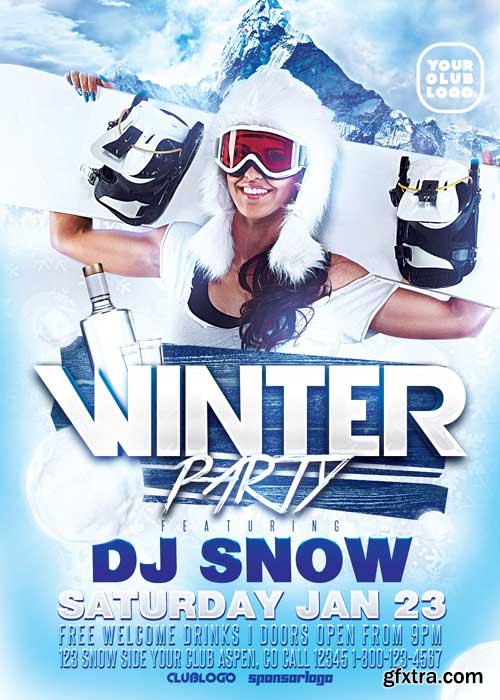 Winter Party V12 Flyer Template