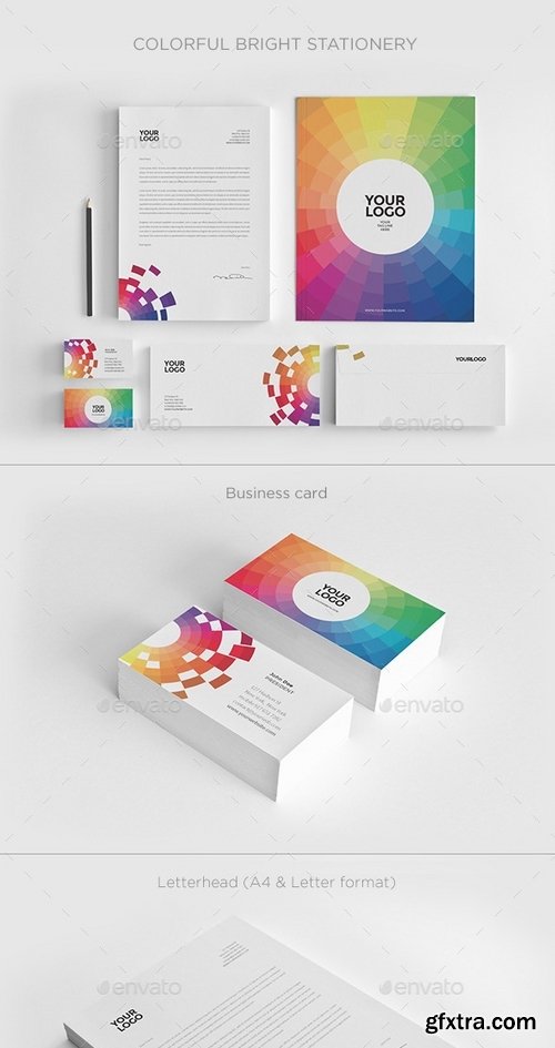 GraphicRiver - Colorful Bright Stationery 12049851
