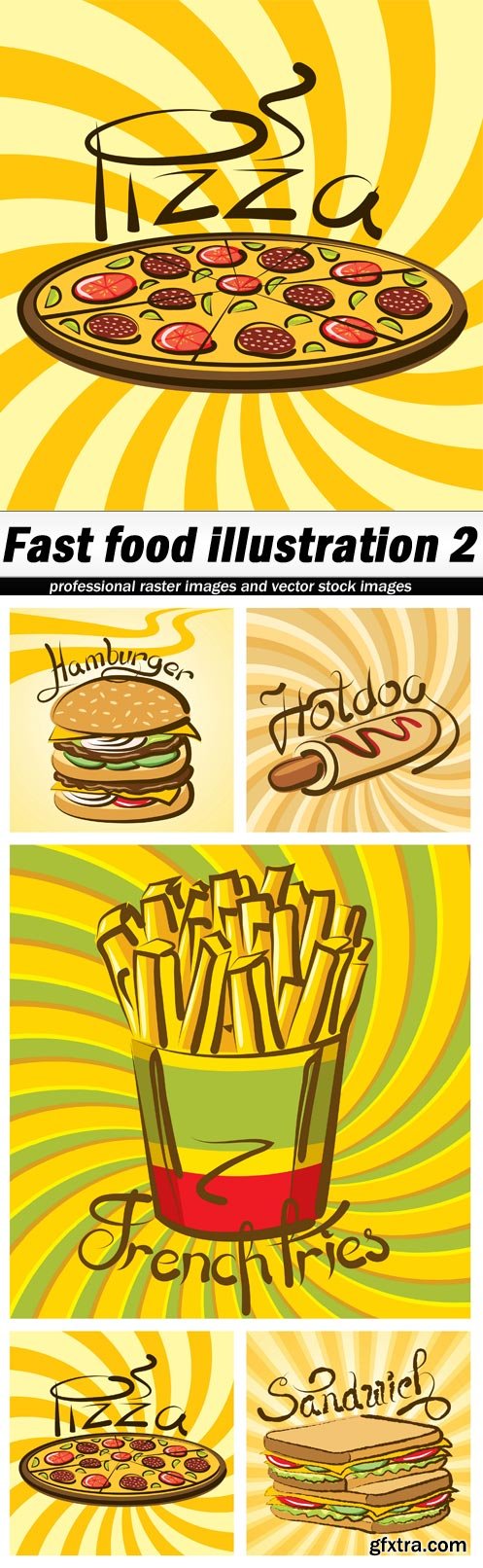 Fast food illustration 2 - 5 EPS