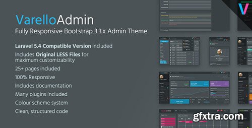ThemeForest - Varello Admin v1.0 - Responsive Bootstrap Admin Template + Laravel Starter Kit - 17315956