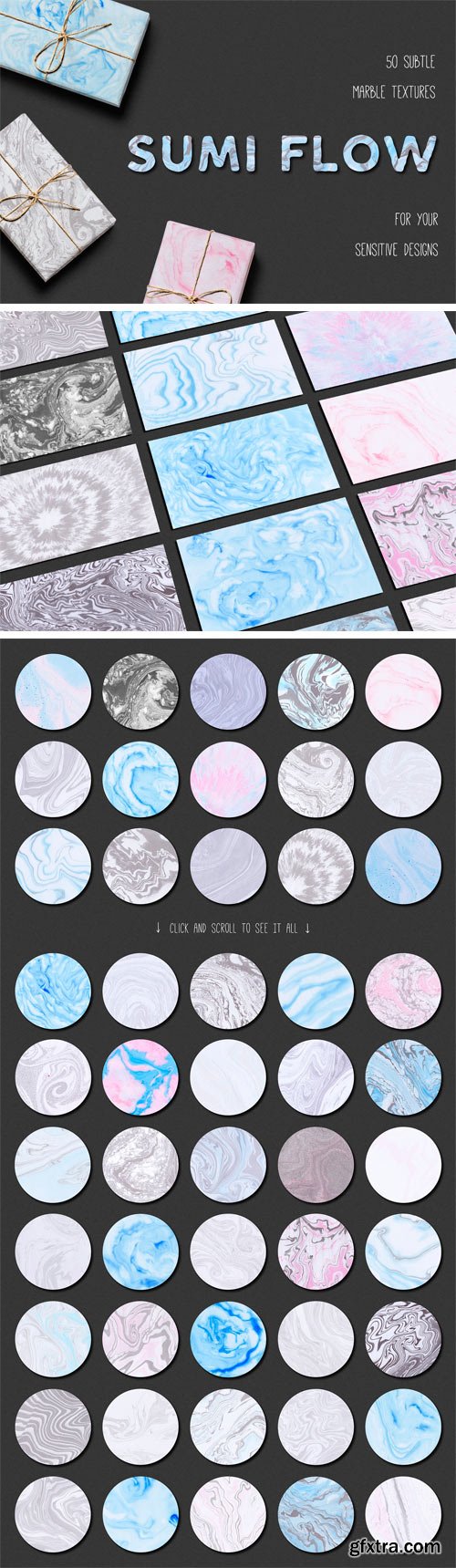 CM 1234997 - Sumi Flow. 50 Marble Textures