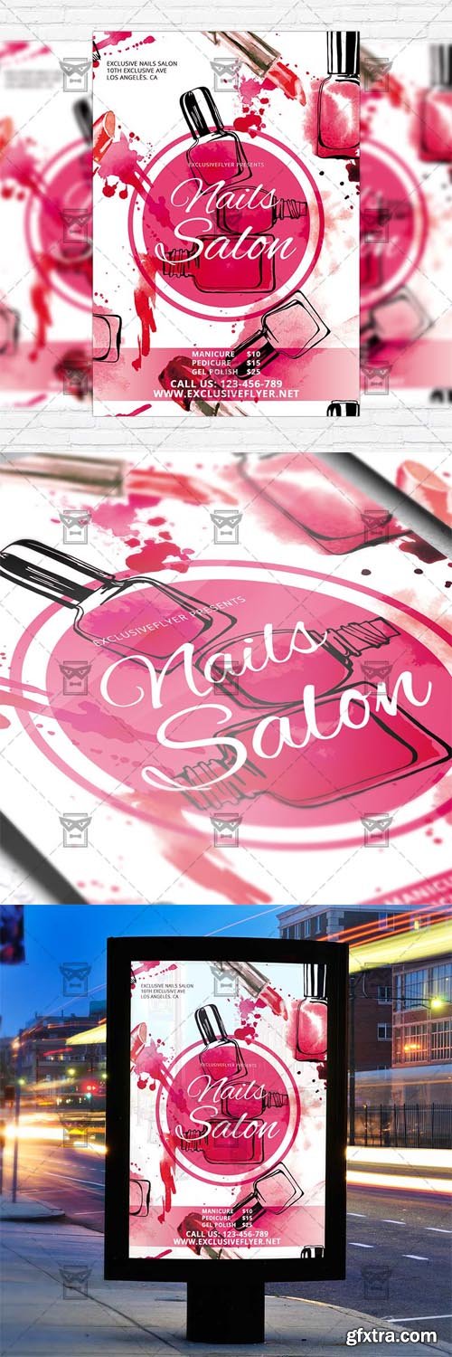 Nails Salon - PSD Flyer Template