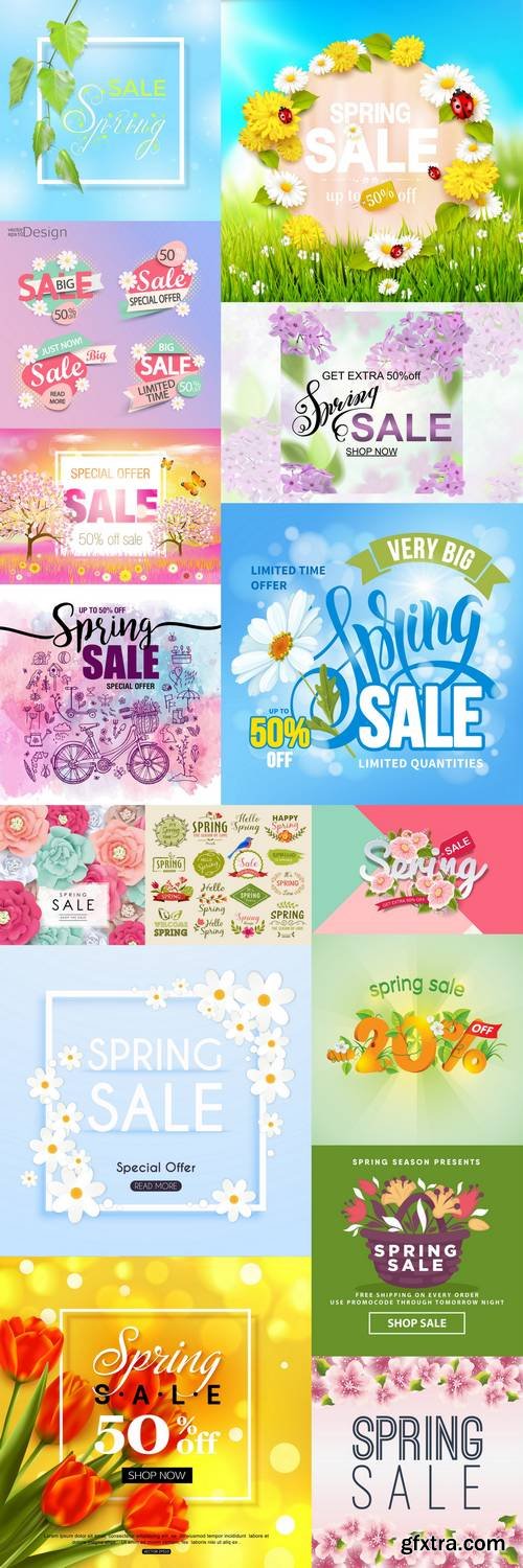 Spring Sale Elements