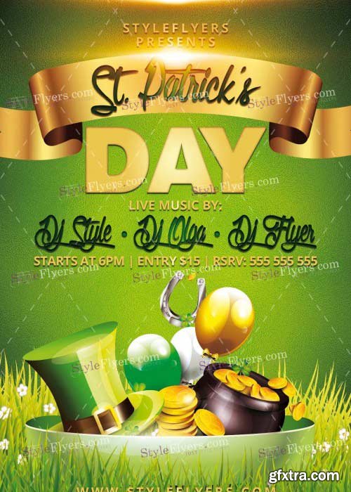St Patricks Day V17 PSD Flyer Template