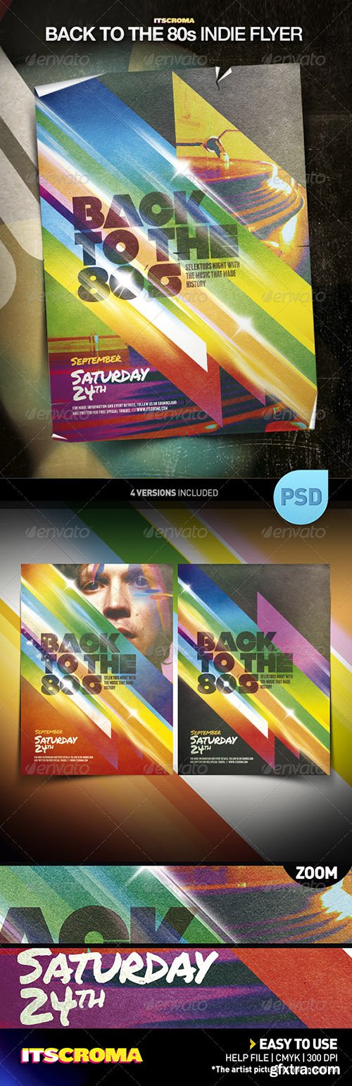 Graphicriver Indie Vintage Poster Template / Back to the 80s 409794