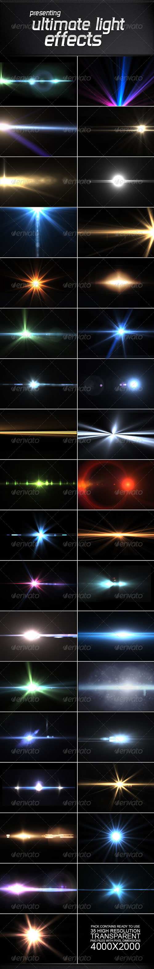 GraphicRiver - 35 Ultimate Light Effects Volume 2 2600793