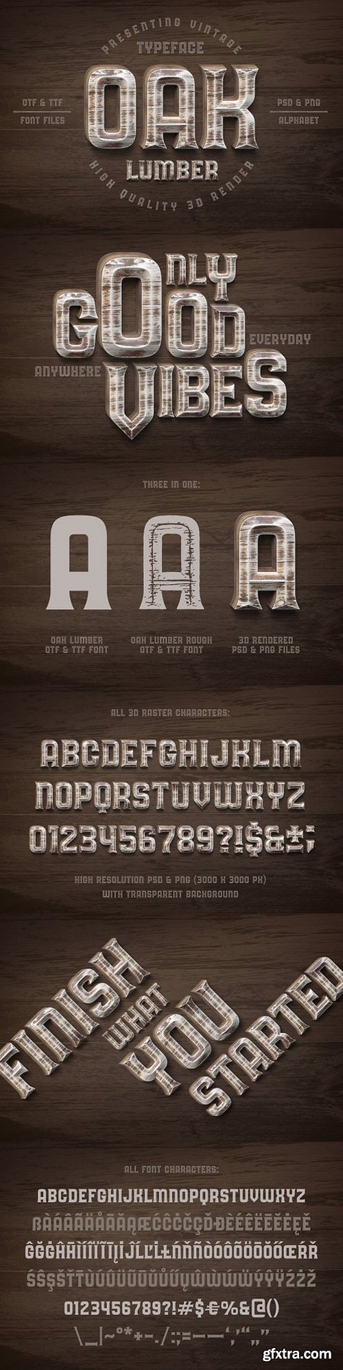 CM - Oak Lumber Font 1269494