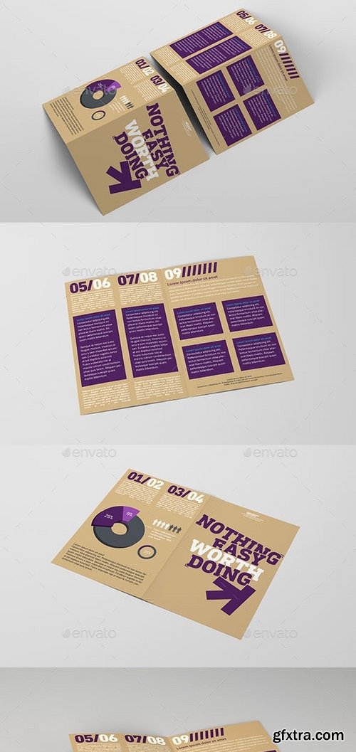 GraphicRiver - Bi-fold Brochure Mockup Pack 10329393