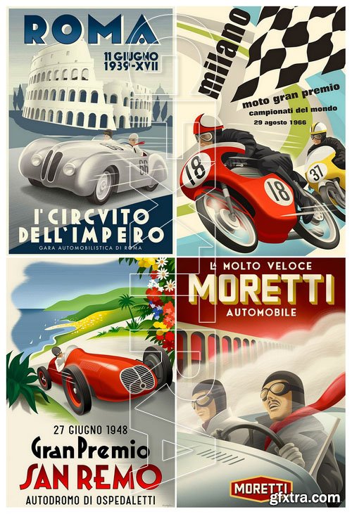 Vintage Car Posters and Racing Posters 3