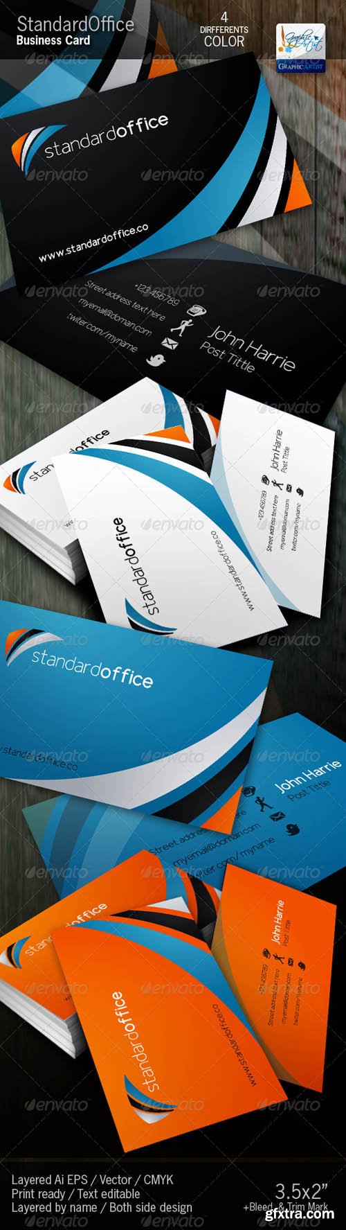 GR - Standard office Business Card 590650
