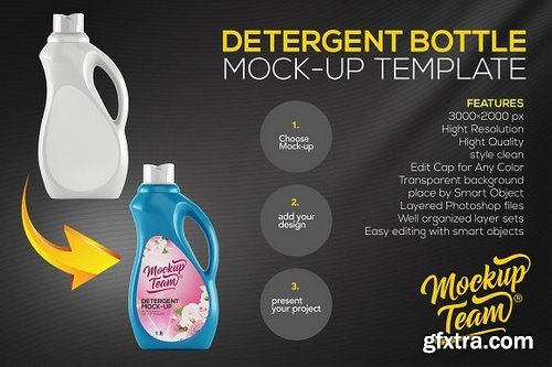 CM - Detergent Bottle Mock-up Template 949646