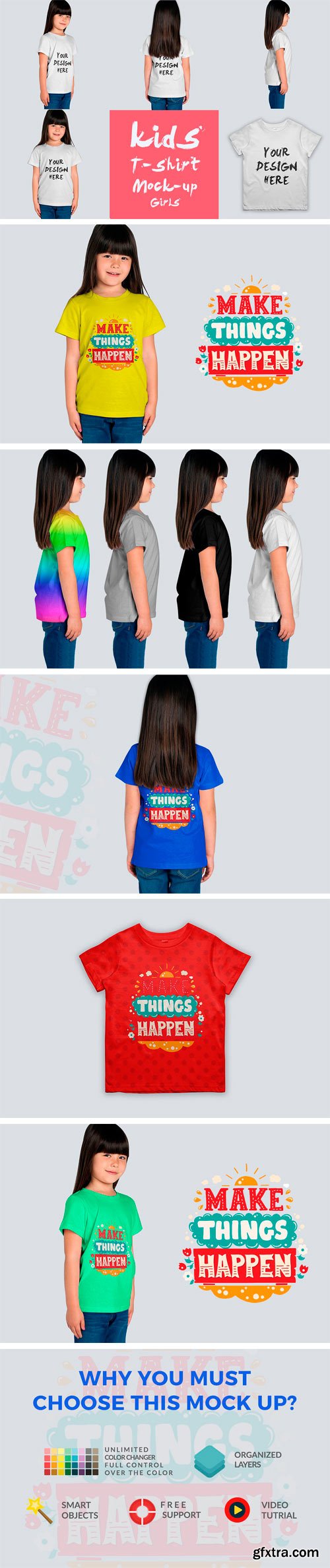 CM 1256855 - Kids T-shirt Mock-up