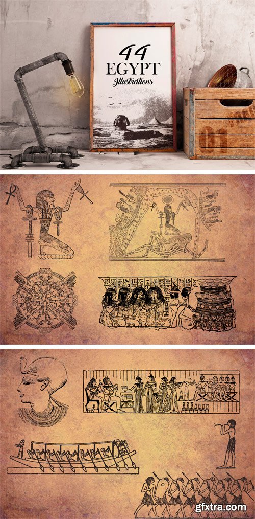 CM 1275959 - 44 Egypt Illustrations