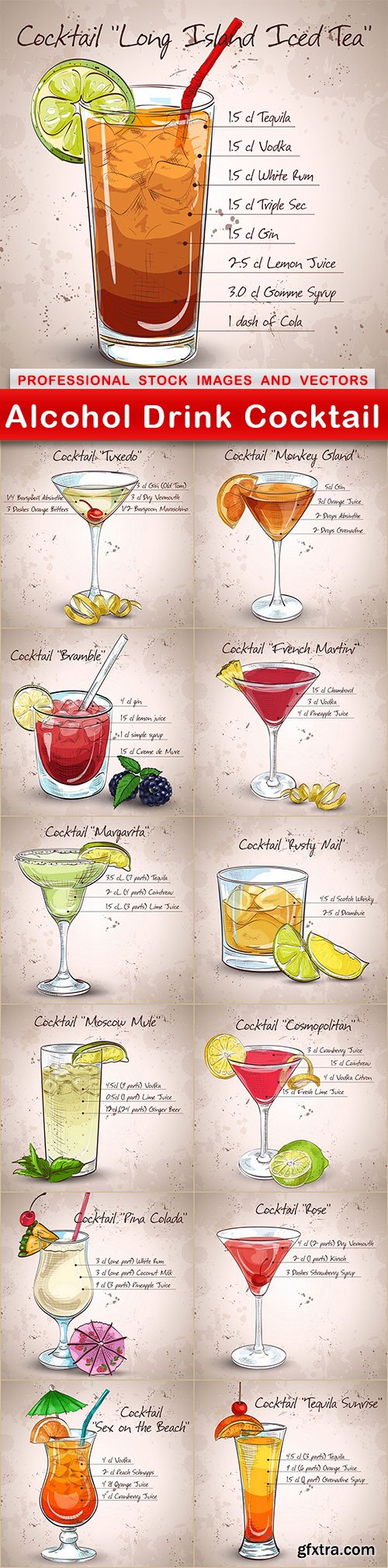 Alcohol Drink Cocktail - 13 EPS