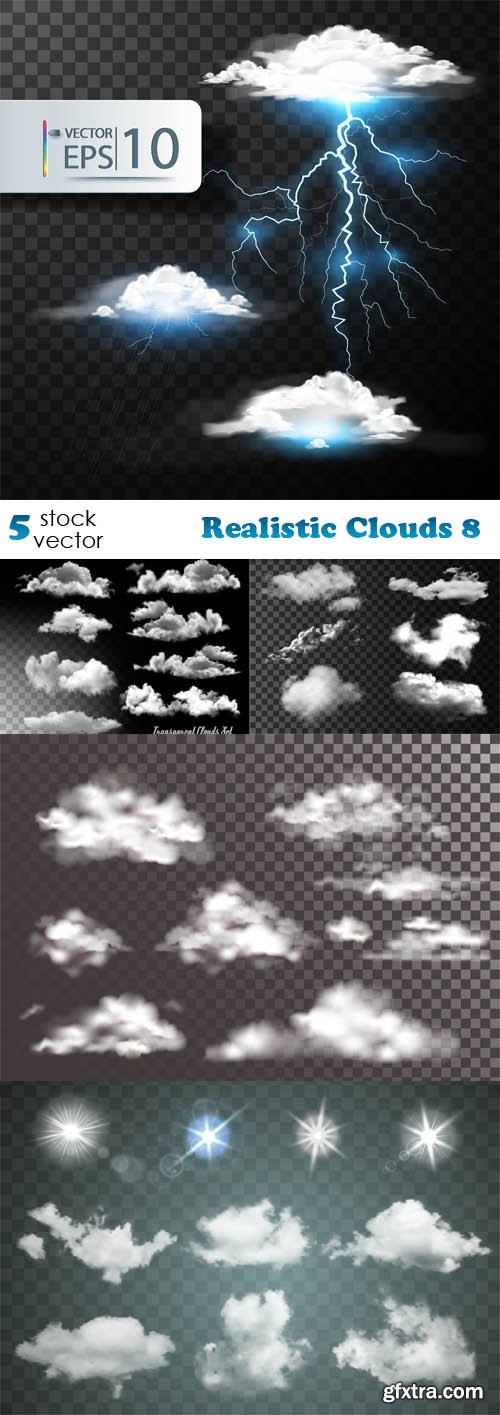 Vectors - Realistic Clouds 8