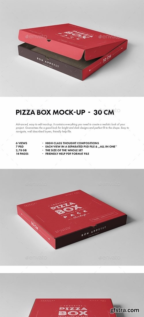 GraphicRiver - 30 Pizza Box Mock-up 19536591
