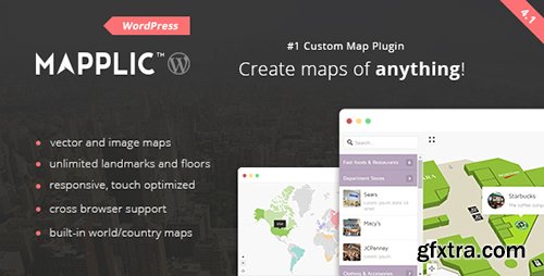CodeCanyon - Mapplic v4.1 - Custom Interactive Map WordPress Plugin - 6800158