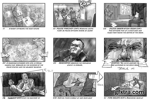 Drawing Storyboards for the Entertainment Industry in Photoshop